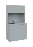 KUCH - SIMPLE 3 kuchyňka s výklopem (dřez + baterie), 1800x1000x6000 mm, šedá